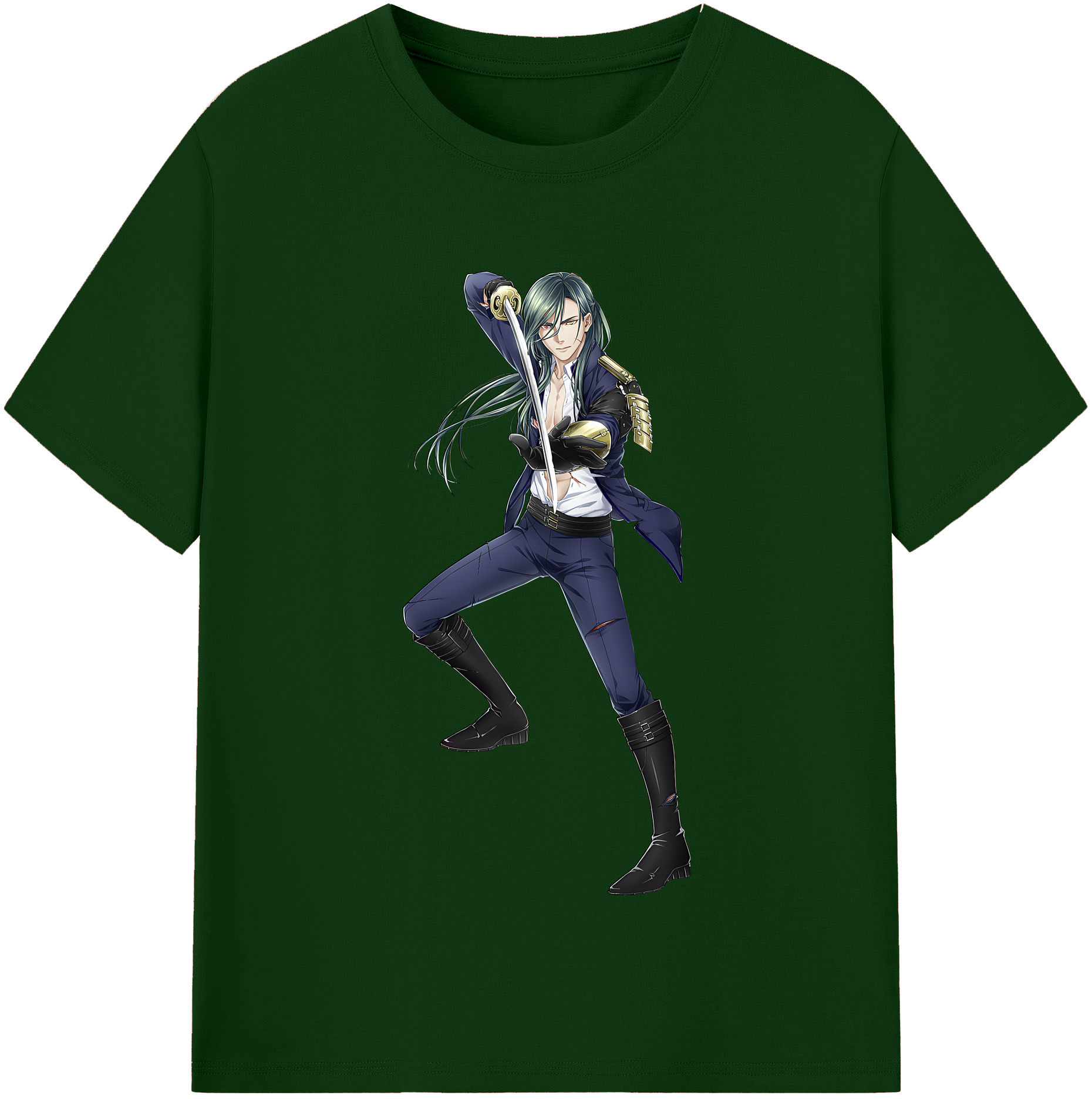 （画像用） 刀剣乱舞 Touken Ranbu 綿100％半袖Tシャツ（フロントプリント）